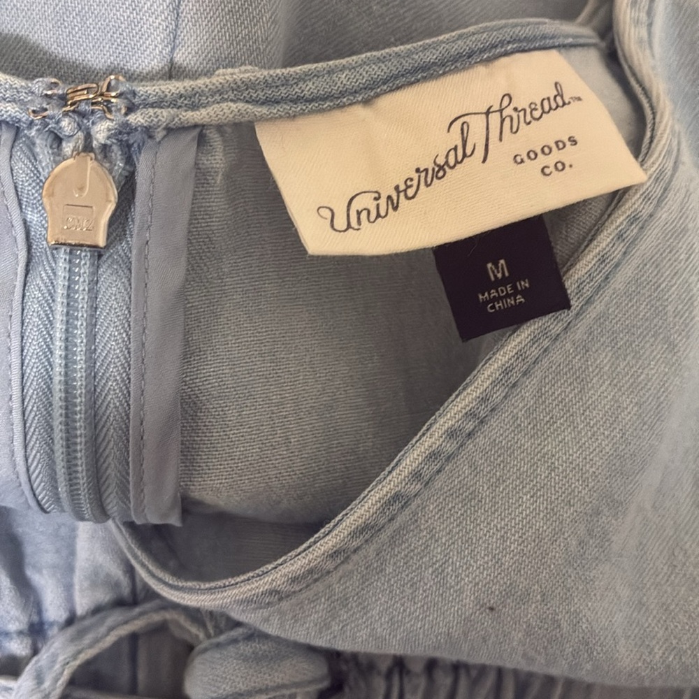 Universal Thread Women's Chambray Sleeveless Jumpsuit Size Medium - Picture 9 of 10